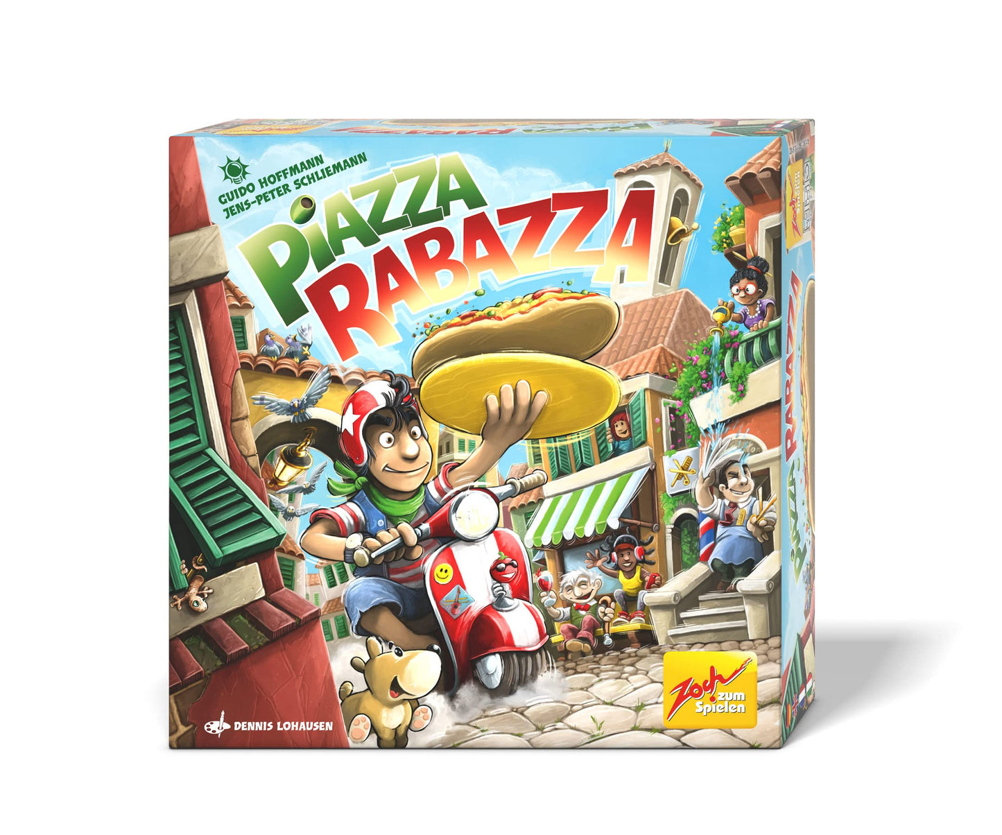 Zoch 601105182 Piazza Rabazza - Geschicklichkeitsspiel für 2 bis 4 Spieler – Das Sammelspiel für ruhige Hände, ab 6 Jahren