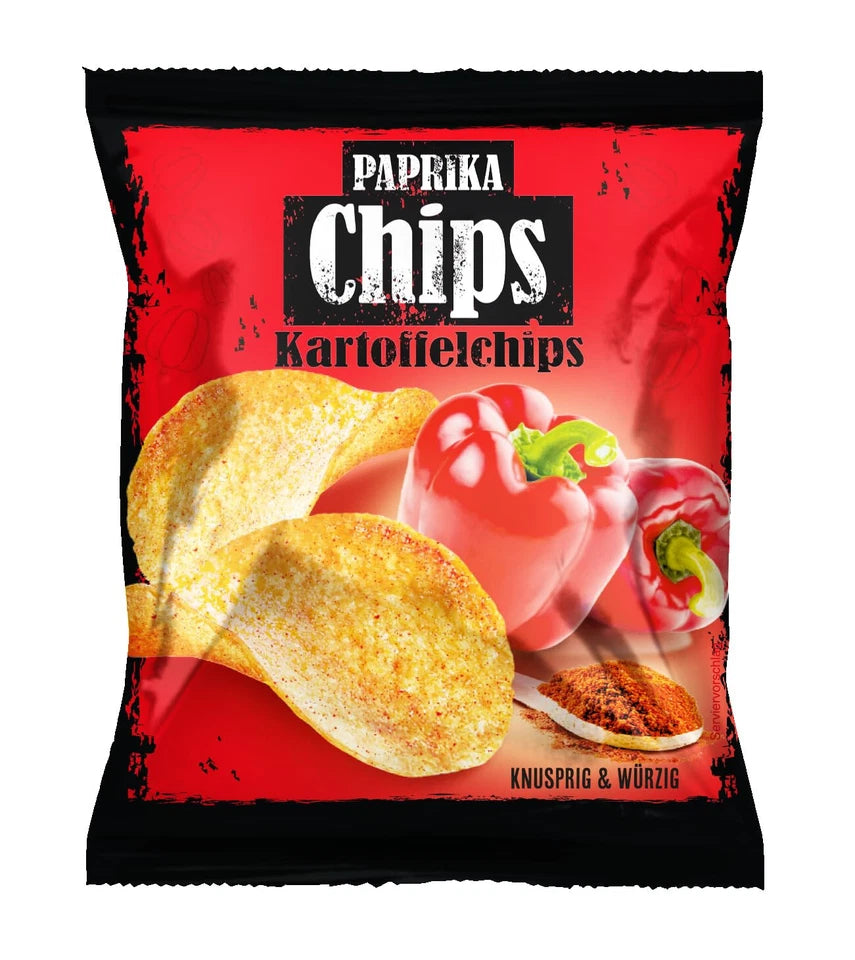 Tise Paprika Chips - 40er Pack würzige Kartoffelchips (40 x 20g)