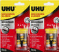 UHU Sekundenkleber Minis 2x (je 3x1g) – Blitzschneller Superkleber für präzise Anwendungen