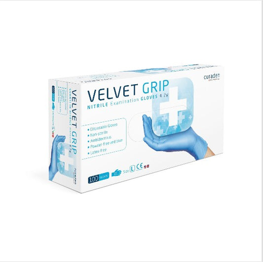 1000 XL GRIP Handschuhe puderfrei latexfrei Nitril Blau 100% reinem Nitril TOP !