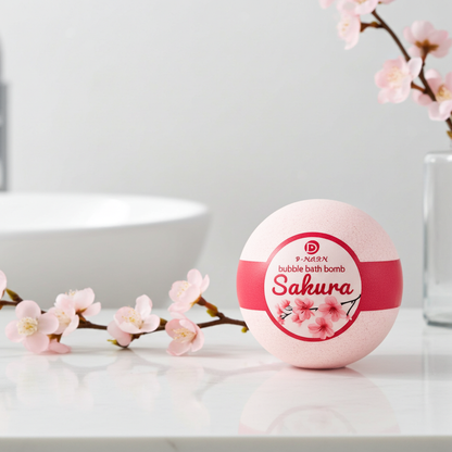 1 Badebombe Japanische Kirschblüte Sakura Handgemacht Bubble Bath Bomb Badekugel