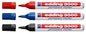 3er Set Edding 3000 Marker 1,5–3mm – schwarz rot blau Permanentstifte